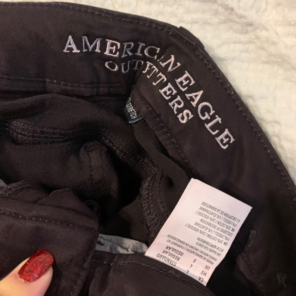 Dark maroon jeans